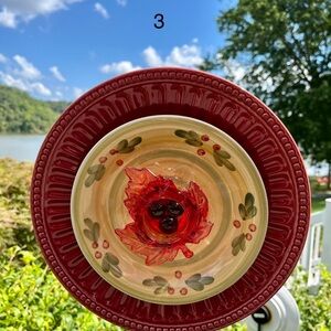 - Fall Glass Garden Flowers, homemade, red, gold, green , orange garden de…